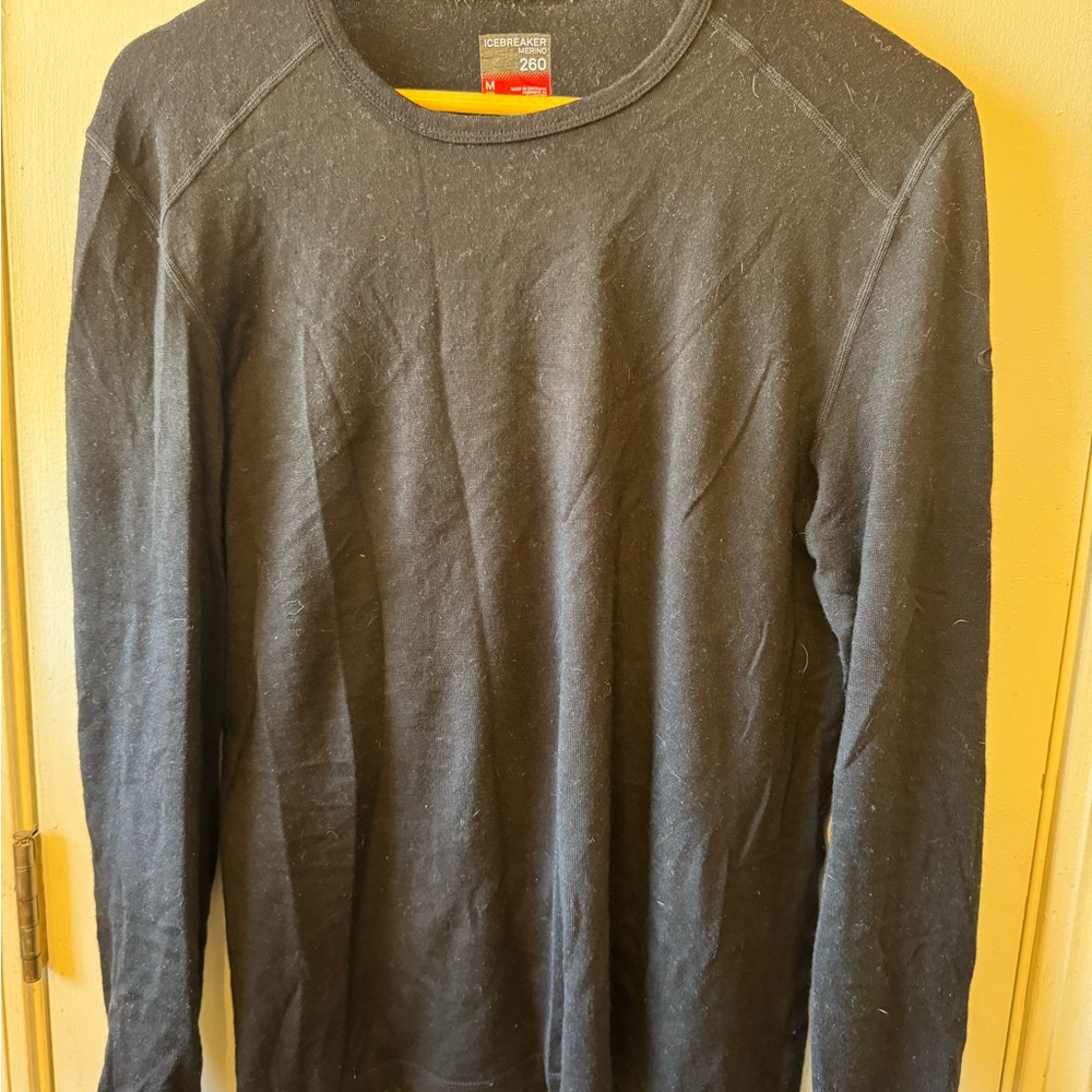 Icebreaker Black Long Sleeve Shirt 200 Medium